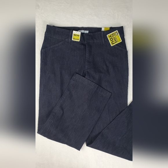 Lee Women's Regular Fit Straight Leg  Stretch Slimming Jean Size 14 M Blue - Picture 1 of 11